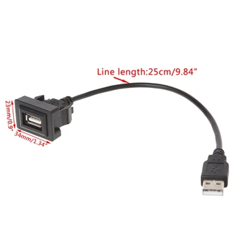 090E Кабель с USB-портом AUX, шнур 12-24 В, USB-адаптер для зарядки для - Изображение 1  