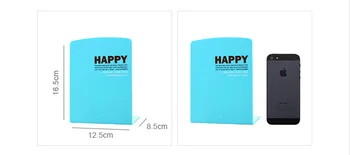 1 Пара /лот, 4-Цветная Модная Пластиковая Подставка для книг для студентов, SL00009 - Изображение 2  