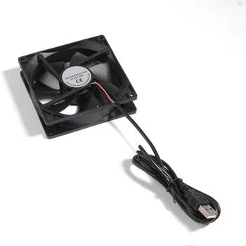 1 упаковка 90-мм USB-вентилятора, 5 В бесщеточных охлаждающих вентиляторов для ПК, охладителя корпуса компьютера для вентиляции радиатора Raspberry. - Изображение 1  