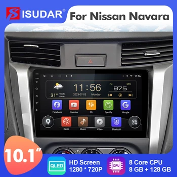 10,1 дюймов Isudar Android 12 Автомагнитола Для Nissan Navara NP300 2015 2017 Carplay Auto Stereo No 2din - Изображение 1  