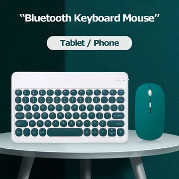 10-дюймовая клавиатура Bluetooth для iPad 10.9 для Samsung Tab S6 lite Магнитная клавиатура Портативные перезаряжаемые клавиатуры для планшетов - Изображение 1  
