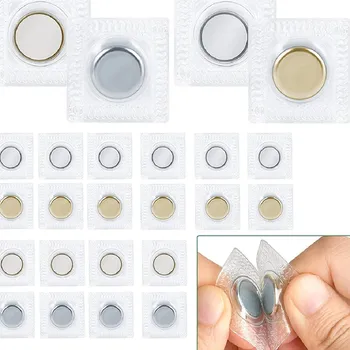 10 пар скрытых пришивных защелок, магнитная кнопка из ПВХ для тонких тканей, застежка для сумочки, одежды, инструменты для шитья своими руками 10-15 мм - Изображение 1  