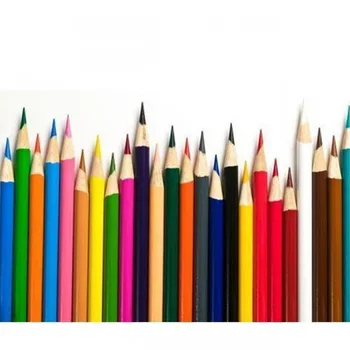 10 шт./лот, сделай сам, Милый Деревянный цветной карандаш, Деревянный Радужный цветной карандаш для детской школы, инструмент для рисования Граффити, 175x7 мм - Изображение 2  