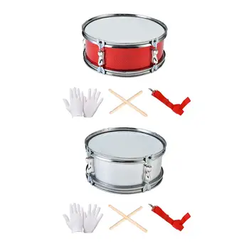 11-дюймовый малый барабан Обучающая музыкальная игрушка с регулируемым ремешком Легкие музыкальные инструменты Музыкальные барабаны для начинающих - Изображение 1  