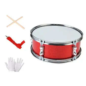 11-дюймовый малый барабан Обучающая музыкальная игрушка с регулируемым ремешком Легкие музыкальные инструменты Музыкальные барабаны для начинающих - Изображение 2  