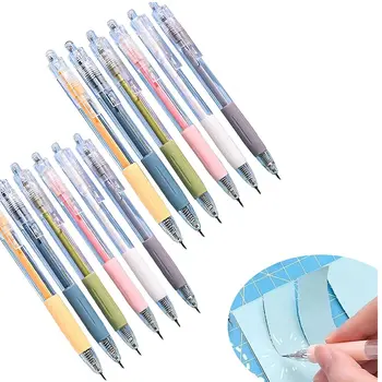 12 шт. Студенческий универсальный нож с мультяшным рисунком, 6 цветов, инструмент для резки бумаги, нож для рисования своими руками - Изображение 2  