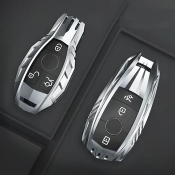 1шт Новый Автомобильный Брелок Из Сплава Чехол для Mercedes Benz A B C E S Class W204 W205 W212 W213 W176 GLC CLA AMG W177 Аксессуары - Изображение 1  