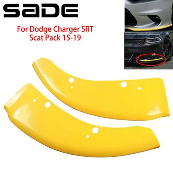 2 шт., защита сплиттера для переднего бампера автомобиля, спойлер, диффузор, защитный чехол для Dodge Charger SRT Scat Pack 15-19 - Изображение 1  