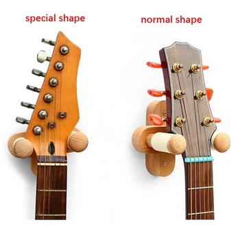 2X Гитарная вешалка для настенного крепления, регулируемый держатель гитарного крючка, настенная подставка для гитары для акустических гитар с электрическим басом, укулеле - Изображение 2  