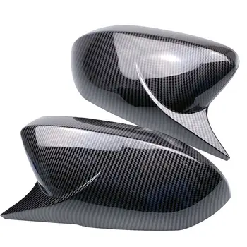 2X Крышка зеркала заднего вида автомобиля, накладка на боковое зеркало заднего вида, защитные чехлы для Levin Corolla 2020, аксессуары из черного/углеродного волокна - Изображение 2  