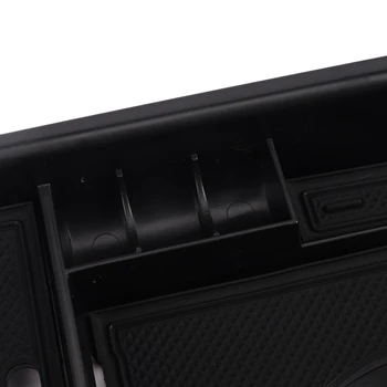 2X Пластиковый внутренний подлокотник, ящик для хранения, органайзер, контейнер, лоток для Toyota Chr 2016-2018, Черный - Изображение 2  