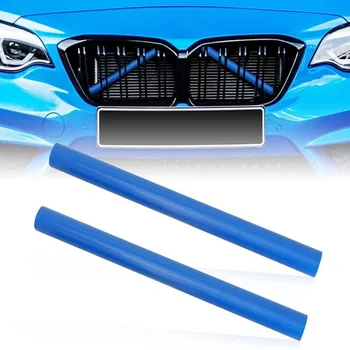 2шт Опорная решетка для гриля V-образная скоба синего цвета для BMW F30/F31/F32/F33/F34/F35 - Изображение 1  