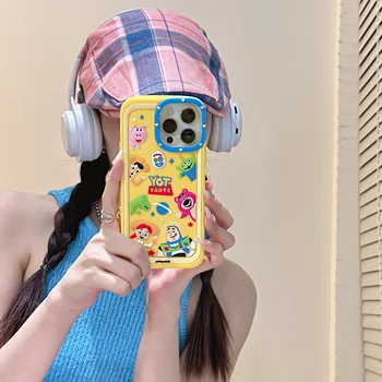 3D мультяшный чехол для телефона Disney Toy Story Family для Iphone 11 12 13 14 Pro Max с противоударным силиконовым покрытием - Изображение 2  