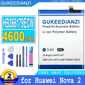 4600 мАч Аккумулятор GUKEEDIANZI HB366179ECW Для HUAWEI Nova 2 PIC-TL00 PIC-L29 CAZ-TL00 PIC-LX9 PIC-L09 CAZ-AL10 Nova2 PIC-AL00 - Изображение 1  
