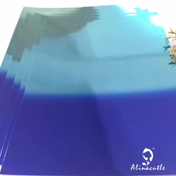 5 листов зеркального двухцветного синего картона Формата А4 250гсм Бумага для скрапбукинга фоновая бумага для рукоделия Alinacraft - Изображение 2  