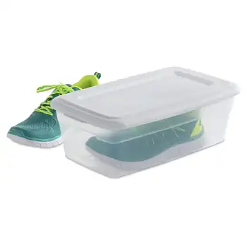 6 Кв. Ящик для хранения, пластиковый, белый, набор из 36 органайзеров для обуви и контейнеров для хранения boite a bon point - Изображение 2  