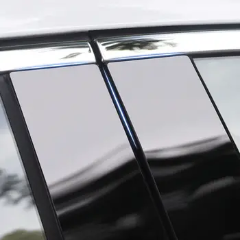 6шт для Ford Escape/Kuga 2013 2014 2015 2016 2017 2018 2019 Дверные Оконные стойки, отделка, Молдинг, наклейки, аксессуары - Изображение 1  