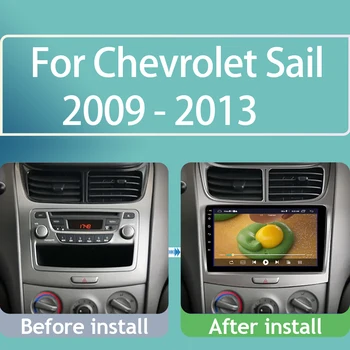 Android 13 для Chevrolet Sail 2009 - 2013 Авторадио Навигация WIFI GPS Мультимедийный плеер Стерео Камера заднего вида Без 2 din DVD - Изображение 2  