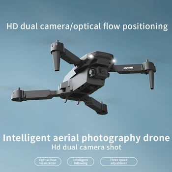 E88 Pro Drone 4K Профессиональная HD широкоугольная камера, двойная камера, радиоуправляемый самолет, режим удержания высоты, Складная рукоятка, вертолет, игрушка-самолет - Изображение 2  