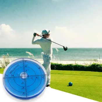 Golf Green Reader Pro Level Bubble, Высокоточная Удобная прозрачная шкала, Акриловый маркер для мяча для гольфа, Круглый пузырьковый уровень, Товары для дома - Изображение 1  