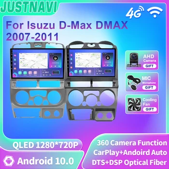 JUSTNAVI QLED Для Isuzu D-Max DMAX 2007 2008 2009 2010 2011 Android 10 Автомобильный радиоплеер GPS Навигация 4G WIFI BT 2 Din Без DVD - Изображение 1  