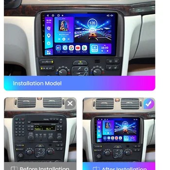 NAVISTART 2 Din Android 10 Автомагнитола Для Volvo S80 2004 2005 2006 Мультимедийный Видеоплеер GPS Naviagtion 4G WIFI Carplay БЕЗ DVD - Изображение 2  