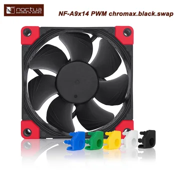 Noctua NF-A9x14 PWM chromax.black.swap 92 мм Тонкий Вентилятор Для корпуса Компьютера CPU Cooler Охлаждающий Вентилятор 92x92x14 мм Бесшумный Высококачественный Вентилятор - Изображение 1  