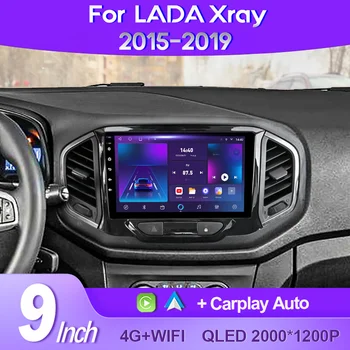 QSZN Для LADA Xray X ray 2015-2019 2K QLED Android 13 Автомобильный Радиоприемник Мультимедийный Видеоплеер GPS AI Voice CarPlay Головное устройство 4G DSP - Изображение 1  