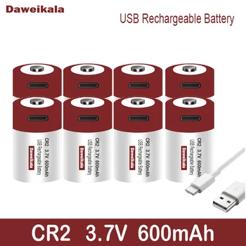 USB-Schnellladebatterie CR2 3.7V 600mah Lithiumbatterie für GPS-Sicherheitssystemkameras, medizinische Ausrüstungskameras - Изображение 2  