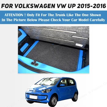 Автоматический коврик для багажника с полным покрытием для VOLKSWAGEN VW UP 2015-2016, Защита от загрязнений, Кожаная накладка для багажника автомобиля, Аксессуары для защиты интерьера - Изображение 2  