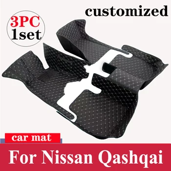 Автомобильные коврики для Nissan Qashqai 2008 2009 2010 2011 2012 2013 2014 2015 Изготовленные на заказ накладки для ног, ковровое покрытие, Аксессуары для интерьера - Изображение 1  