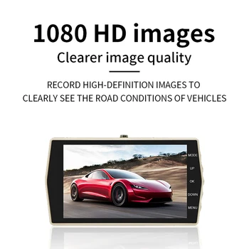 Автомобильный Видеорегистратор 1080P Full HD Dash Cam Камера Автомобиля Привод Видеомагнитофон Ночного Видения Auto Black Box Dashcam Регистратор Парковочный Монитор - Изображение 2  