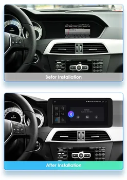 Автомобильный радиоплеер Android для Mercedes Benz C-Class W204 S204 2011-2014 NTG4.5 Автомобильный мультимедийный GPS-экран Carplay 7862 2din Аудио - Изображение 2  