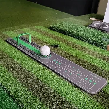 Аксессуары для гольфа, Дрель для точного прохождения дистанции, зеленый коврик для гольфа, мини-тренажеры для игры в гольф - Изображение 1  