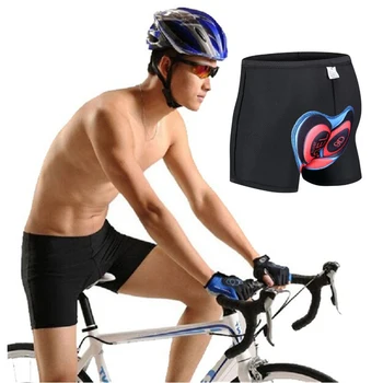 Велосипедные короткие штаны с 3D подкладкой, велосипедные шорты, мужское велосипедное нижнее белье для фитнеса, компрессионные колготки для езды, шорты MTB, дышащие - Изображение 1  