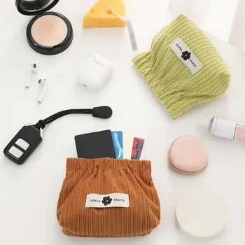 Вместительный органайзер для кистей для макияжа, эластичная сумка для губной помады, косметический органайзер, маленькая портативная сумка для хранения 2023 года, женская дорожная сумка - Изображение 1  