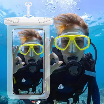 Водонепроницаемый чехол для телефона, подводный чехол для телефона, сухая сумка на шнурке, универсальный плавающий водонепроницаемый чехол-сухая сумка для смартфонов - Изображение 2  