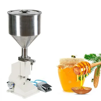 Высококачественная коммерческая машина для розлива пасты, меда, Томатного соуса, сливок, Количественная пневматическая машина для розлива жидкости - Изображение 1  