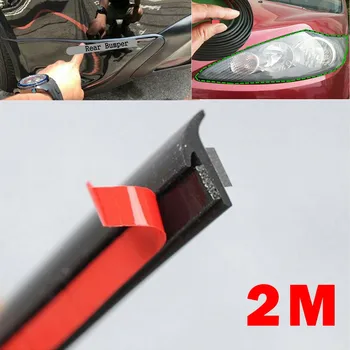 Высококачественная Уплотнительная прокладка Для отделки крыла автомобиля Переднего заднего бампера Губы фары Резиновые Уплотнительные полосы боковой юбки - Изображение 1  