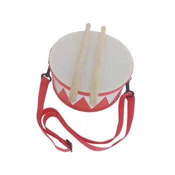 Детская ударная установка, прочная, с регулируемым ремешком и 2 барабанными палочками, стильный дизайн, интерактивное обучение, детский Музыкальный инструмент, игрушка - Изображение 2  