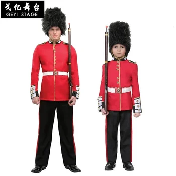Детский костюм на Хэллоуин, униформа Британской королевской гвардии, косплей для мальчиков, униформа американского солдата, праздничное представление - Изображение 1  