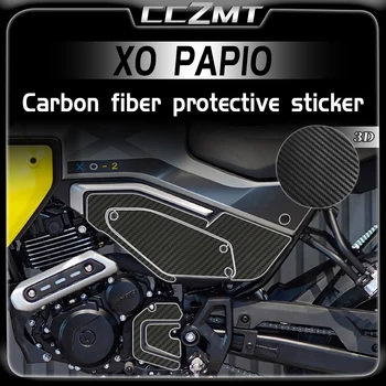 Для CFMOTO XO PAPIO Модифицированные Запчасти Наклейка 3D Защитная Наклейка Из Углеродного Волокна Декоративная Наклейка Термоаппликация Аксессуары - Изображение 1  