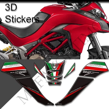 Для Ducati MULTISTRADA 1200 S 1200 S Наклейки на бак мотоцикла, 3D наклейки, ручки, комплект для подачи газа, мазута, защита колена - Изображение 1  