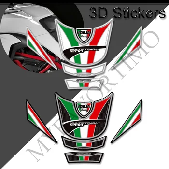 Для Ducati MULTISTRADA 1200 S 1200 S Наклейки на бак мотоцикла, 3D наклейки, ручки, комплект для подачи газа, мазута, защита колена - Изображение 2  