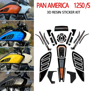 Для Harley Davidson Pan America 1250 2020-2023 Аксессуары для мотоциклов 3D гелевая наклейка из эпоксидной смолы Комплект для защиты бака - Изображение 1  