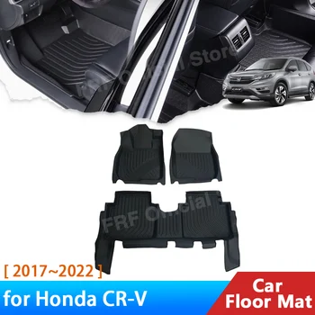 для Honda CR-V CRV CR V 2017 2018 2019 2020 2021 2022 Автомобильные Аксессуары Коврик Для Пола Анти-грязная Панель Для Ног Линия Коврового Покрытия Водонепроницаемый - Изображение 1  