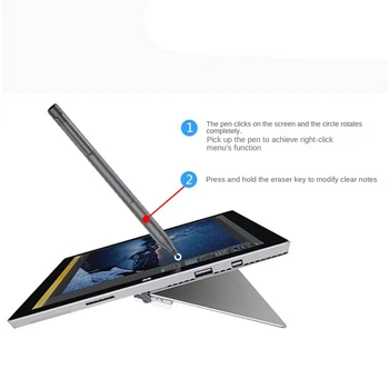 Для Microsoft Surface 3 Pro3/4/5/6/ Емкостная ручка для книги/ноутбука с 1024 уровнями нажатия С наконечником Extractor + Наконечник - Изображение 2  