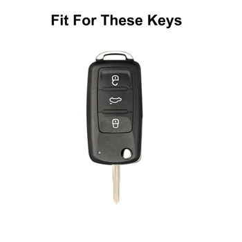для Skoda Octavia A5 Модный кожаный чехол для ключей от машины, держатель брелка для ключей - Изображение 2  