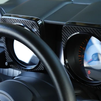 Для Suzuki Jimny 2019 2020 Украшение экрана приборной панели из углеродного волокна, накладка, рамка, наклейка, автомобильные Аксессуары, 2 шт. - Изображение 2  