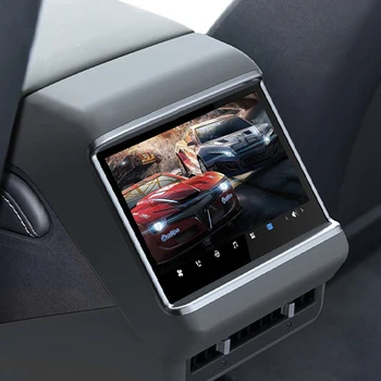 Для Tesla Модель 3 Модель Y Дисплей Заднего Сиденья Автомобиля Мультимедийный Плеер IPS Экран Автоматический Задний Развлекательный Дисплей Android Монитор - Изображение 2  